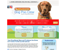 Tablet Screenshot of dogpoocrew.com